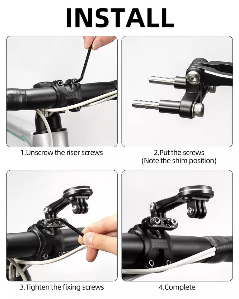 ROCKBROS nosač biciklističkog računala za Garmin Bryton Wahoo GPS držač upravljača aluminij